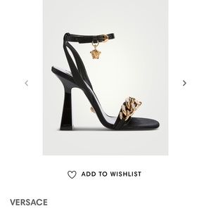 Versace Medusa Chain High Heel Sandals With Crystals